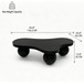 Cloud Shaped Coffee Table & 3 Ball Legs For Living Room - Black