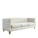 Upholstered Couch Sofa With Button Tufting For Living Room
