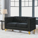 Upholstered Couch Sofa With Button Tufting For Living Room