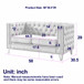 Modern Sofa With Button Tufting, Upholstered Couch For Living Room