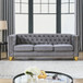 Modern Sofa With Button Tufting, Upholstered Couch For Living Room