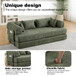 Convertible Sleeper Sofa Bed With Cylindrical Pillow