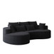 Curved Oversized Sectional Sofa With Extra Deep Seat