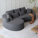 Curved Oversized Sectional Sofa With Extra Deep Seat