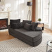 Semi Circular 2 In 1 Sofa Bed With Neck Pillow