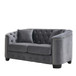 Modern Chesterfield Sofa With Tufted Backrest For Living Room
