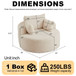 Modern Single Sofa With Backrest Pillow For Living Room
