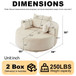 Single 360 Degree Swivel Chair For Living Room