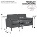 Upholstered Loveseat, For Living Room
