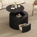 Round Lift Top Coffee Table With Hidden Storage For Living Room