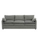 Modern 3 Seater Sofa With Side Storage Pockets For Living Room