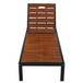 Outdoor Chaise With Adjustable Backrest