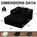 Chaise Lounge Chair, Deep Seat Sleeper Couch For Living Room