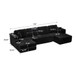 U-Shape Modular Sectional Sofa For Living Room
