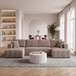 U-Shape Modular Sectional Sofa For Living Room