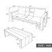 4 Piece Patio Sofa Set