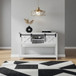 Farmhouse Entryway Table With Sliding Barn Door