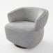 Swivel Barrel Accent Oversized Club Chair