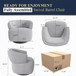 Swivel Barrel Accent Oversized Club Chair