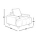 Kipton - Armchair - White Fabric, Walnut Wood