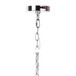 Dangle - Drum Metal Pendant Lamp - Polished Nickel, Clear Crystal