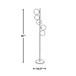 Bubbles - Metal Floor Lamp - Black Chrome Metal, Iridescent Glass Sconces