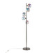 Bubbles - Metal Floor Lamp - Black Chrome Metal, Iridescent Glass Sconces