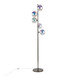 Bubbles - Metal Floor Lamp - Black Chrome Metal, Iridescent Glass Sconces
