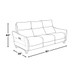 Slope - Upholstered Power Sofa - Espresso Wood, Pewter Fabric