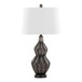 Astro - Poly Table Lamp - Brushed Black Silver, White Linen