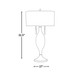 Anabelle - Metal Table Lamp (Set of 2) - Brushed Nickel, Light Silver Fabric