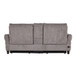 Slope - Upholstered Power Loveseat With Console - Espresso Wood, Pewter Fabric
