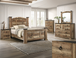 Ella-Mae Bedroom Piece in Natural - Bed & Dresser & Mirror & Night Stand & Chest B6845 by Crown Mark