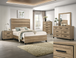 Jameson Bedroom in Natural - Bed & Dresser & Mirror & Night Stand & Chest B4690 by Crown Mark
