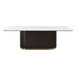 Clayten - Dining Table With Natural Marble Top
