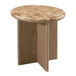 Markku - End Table With Natural Marble - Oak