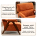 Modern Accent Chair With Tufted Armchair For Reading Room