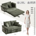 Upholstered Futon Convertible Floor Sofa Bed