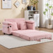 Upholstered Futon Convertible Floor Sofa Bed