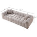 Marshmallow Cloud Compressed Sofa Oversized With 2 Cushions