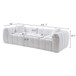 Marshmallow Cloud Compressed Sofa Oversized With 2 Cushions