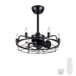 Modern Farmhouse Ceiling Fan, Adjustable Hanging