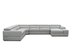 Nella Sectional Sofa in Italian Leather Match