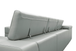 Nella Sectional Sofa in Italian Leather Match