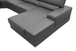 Nella Sectional Sofa in Italian Leather Match