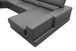 Nella Sectional Sofa in Italian Leather Match