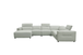 Noel Italian Leather Power Reclining Sectional with Chaise
