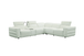 Holly Italian Leather Power Reclining Corner Sectional