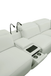 Holly Italian Leather Power Reclining Corner Sectional