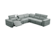 Holly Italian Leather Power Reclining Corner Sectional
